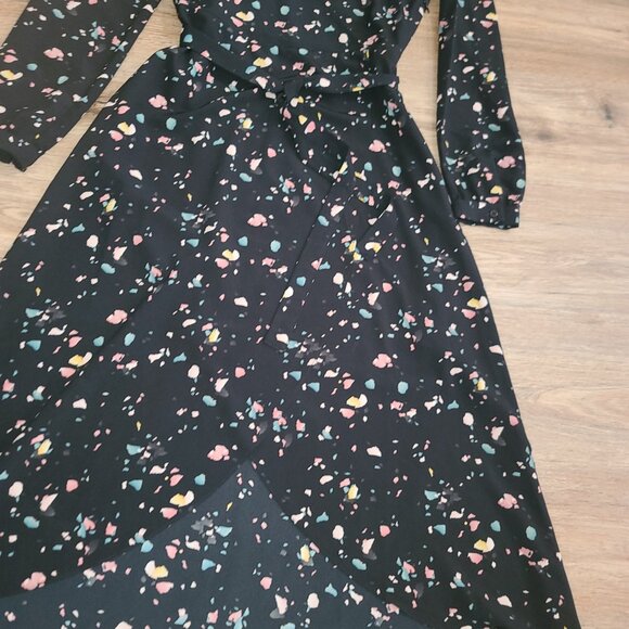 Madison size S Faux Wrap Long sleeve Flare Tie waist Long sleeve - Picture 4 of 5